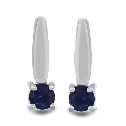 BUY 925 SILVER NATURAL IOLITE GEMSTONE EARRINGS